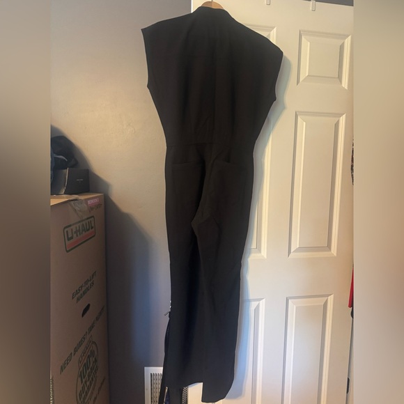 Figs Black Rafaela Wide Leg PETITE XS Jumpsuit - Picture 2 of 2